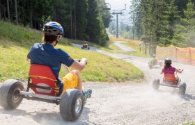 Mountaincart-Spaß in Mönichkirchen, © Erlebnisalm Mönichkirchen/Fotograf und Fee