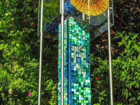 Sonnenmosaik am Schöpfungsweg / Pitten, © Johann Weik